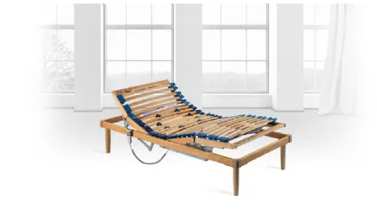 Rete letto in Faggio naturale Twin Motore tonificante ed Ergonomica di Lordflex's