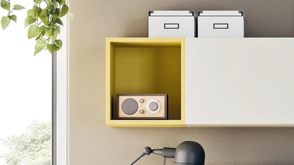 Mensola a cubo colorata per camerette Case di Clever