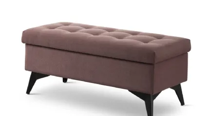 Pouf panchetta bassa trapuntata di Stilfar Italia