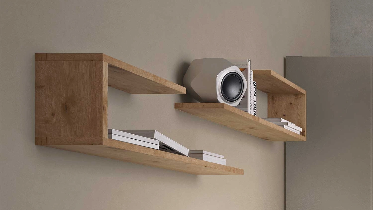Mensola in Rovere Snake di Clever