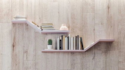 Mensola di design dalla linea originale Star di Clever