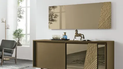 Specchiera in vetro curvato Bronzo Iside di Target Point