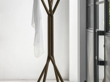 Appendiabiti Tree in legno rovere moka di Tomasella