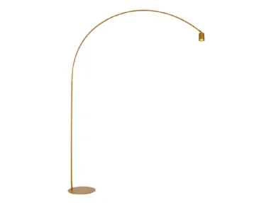 Lampada da terra di design Maison oro in metallo dorato con punto luce orientabile di F_A_N_ Europe