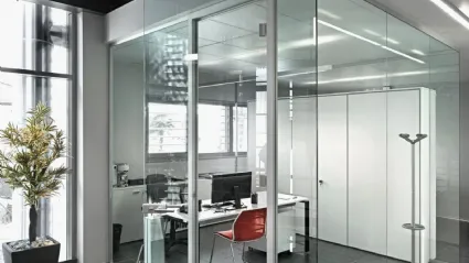 Porta per interni in vetro Area System di BiHome