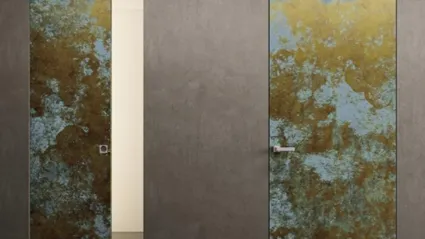 Porta Filomuro Surface Metalli Ottone Ossidato di BiHome