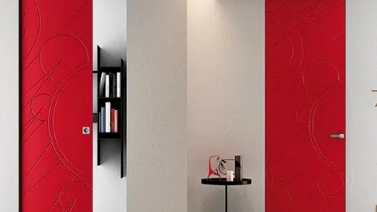 Porta per interni Filomuro Halley in Laccato Opaco Rosso di BiHome