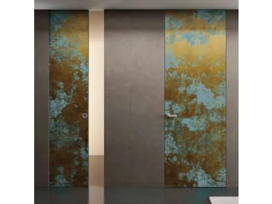 Porta di design per interni Filomuro-Ottone-Ossidato BiHome