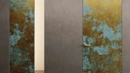 Porta di design per interni Filomuro-Ottone-Ossidato BiHome