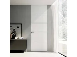 Porta per interni battente Filomuro Pantoincisa BP 1036 in laccato opaco Bianco di BiHome