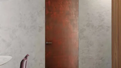 Porta per interni battente Filomuro Surface Metalli Ferro Ruggine di BiHome