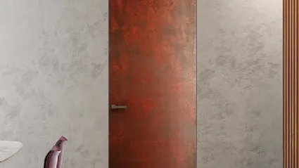 Porta Filomuro Surface Metalli Ferro Ruggine di BiHome