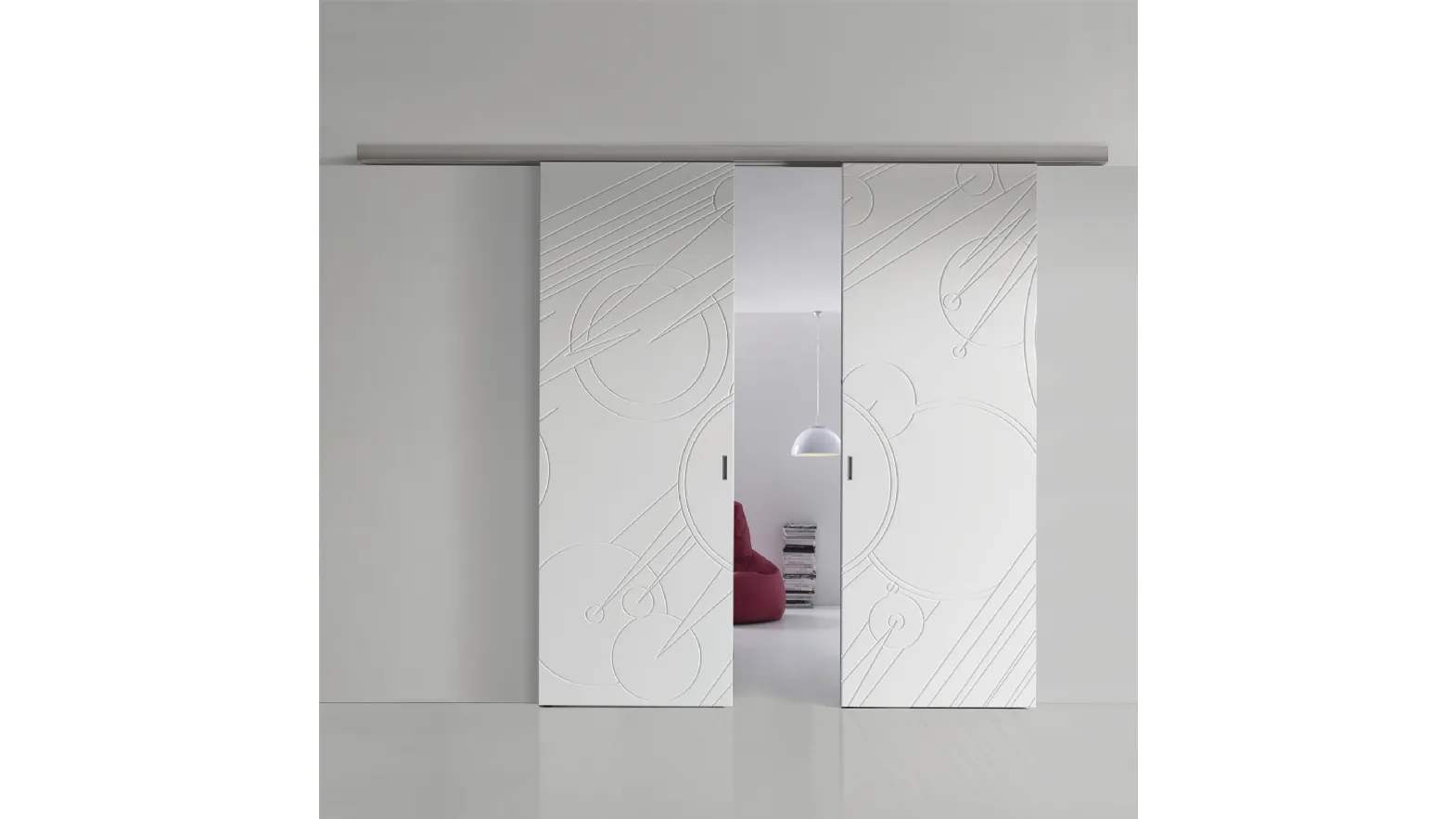 Porta da interni moderna scorrevole in laminato di Bihome