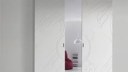 Porta da interni moderna scorrevole in laminato di Bihome