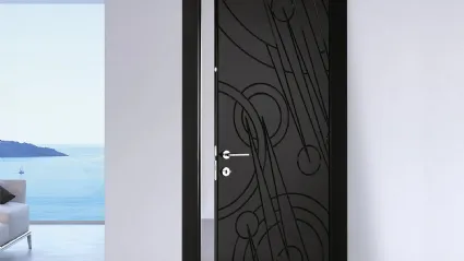 Porta per interni con incisioni decorative Halley Pegaso di BiHome