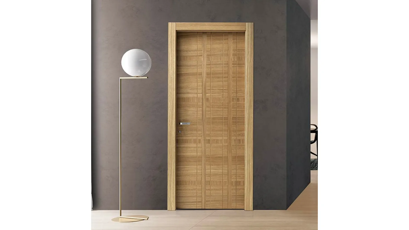 Porta per interni battente Intalya Bouclé Rovere Olio Naturale di BiHome