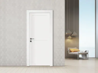 Porta per interni Minimal Style in laminato bianco di Nusco