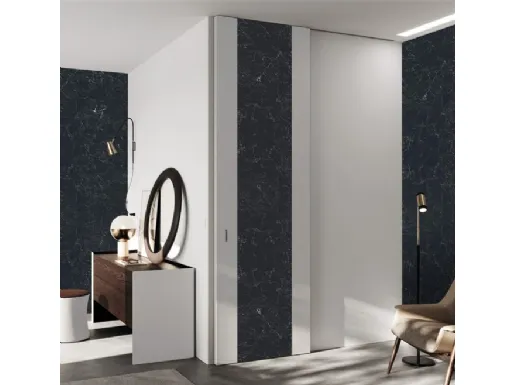 Porta per interni battente blindata CL Rovere Sbiancato di BiHome
