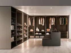 Cabina Armadio Americano finitura Rovere Carbone di Cinquepuntozero