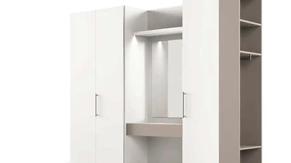 Armadio con ante battenti Utility Libeccio U452 di Moretti Compact Giorno Notte