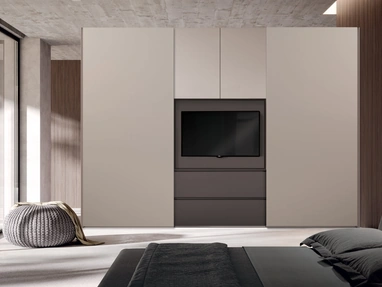Armadio con ante battenti Visual TV di Clever
