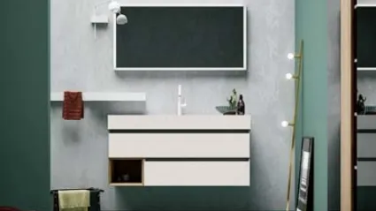 Mobile da Bagno sospeso in melaminico 45 02 di Birex