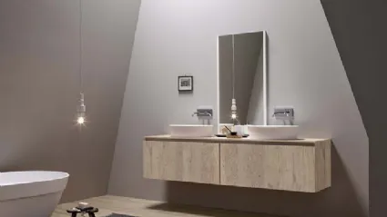 Mobile da Bagno sospeso in rovere 45 04 di Birex