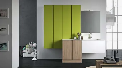 Mobile da lavanderia in laccato e melaminico Idrobox 07 di Birex