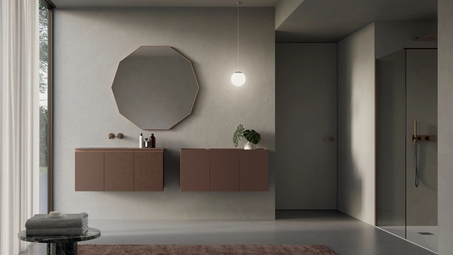 Mobile da Bagno sospeso INK NK003 di Compab