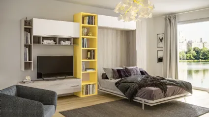 Cameretta salvaspazio con letto a scomparsa Top CM222 di Giessegi