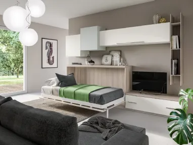 Cameretta salvaspazio con letto a scmparsa Top CM223 di Giessegi