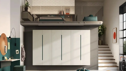 Cameretta con soppalco Y115 di Moretti Compact Camerette