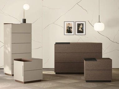 Gruppo Notte City in legno o laccato opaco di Morassutti