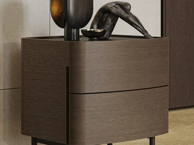 Comodino Oliver in rovere di Morassutti