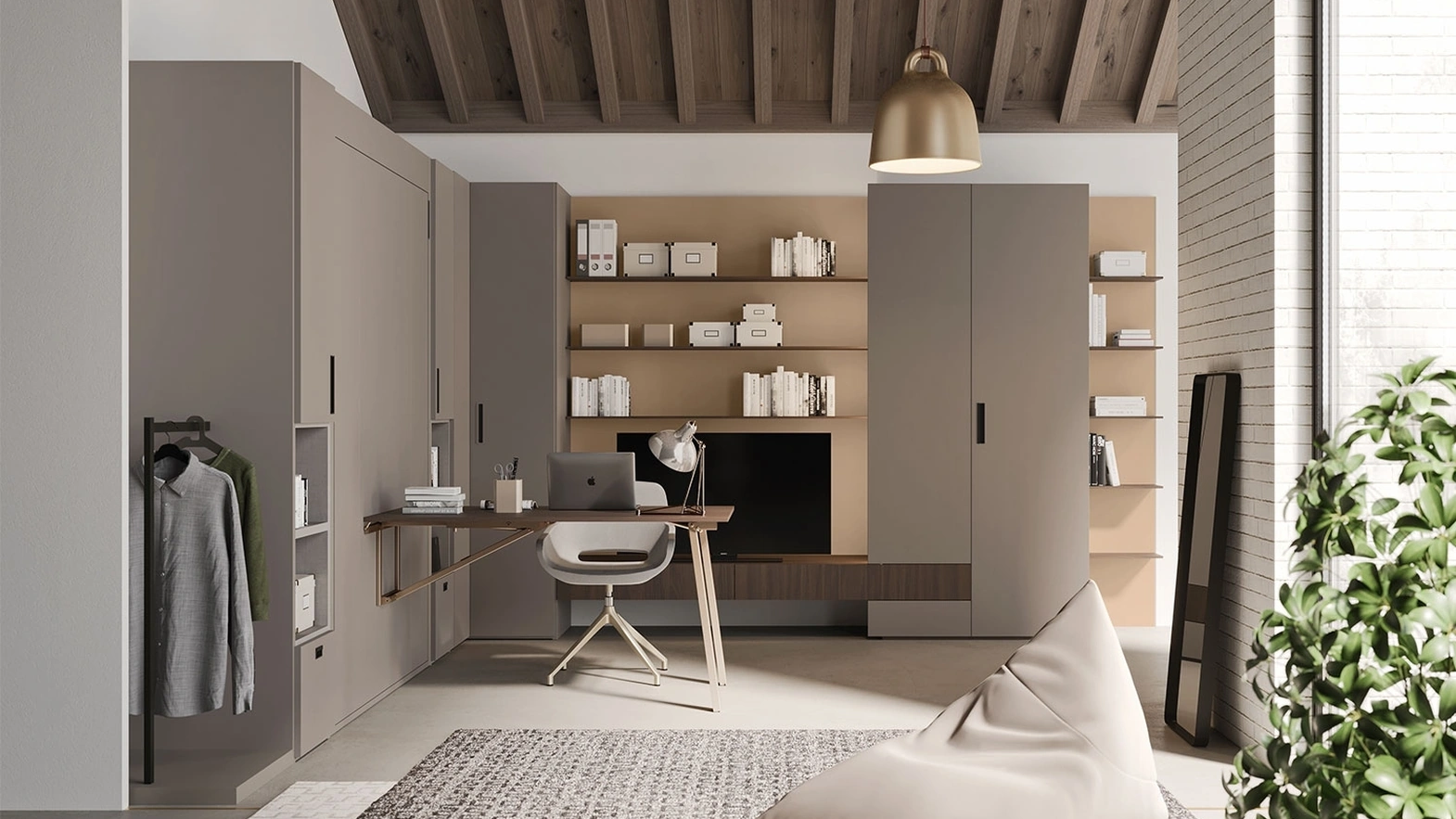 Letto a scomparsa con scrivania incorporata Im 22 05 Ima di Clever