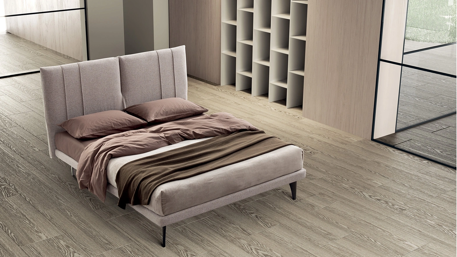 Letto imbottito Angela di Stilfar Italia