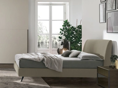 Letto Dalia in tessuto imbottito di Tomasella