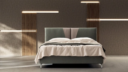 Letto imbottito Emilia di Stilfar Italia