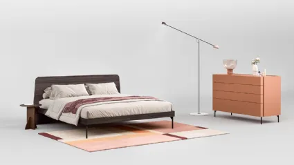 Letto in Rovere Carbone Giza di Cinquepuntozero