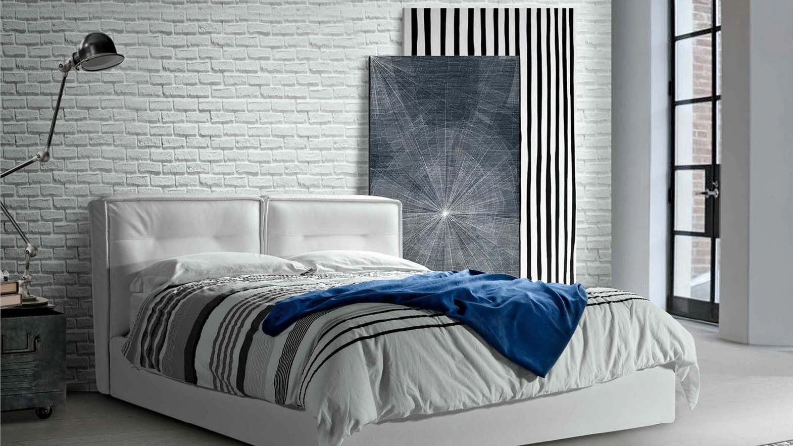 Letto con testiera Abby di Lettissimi