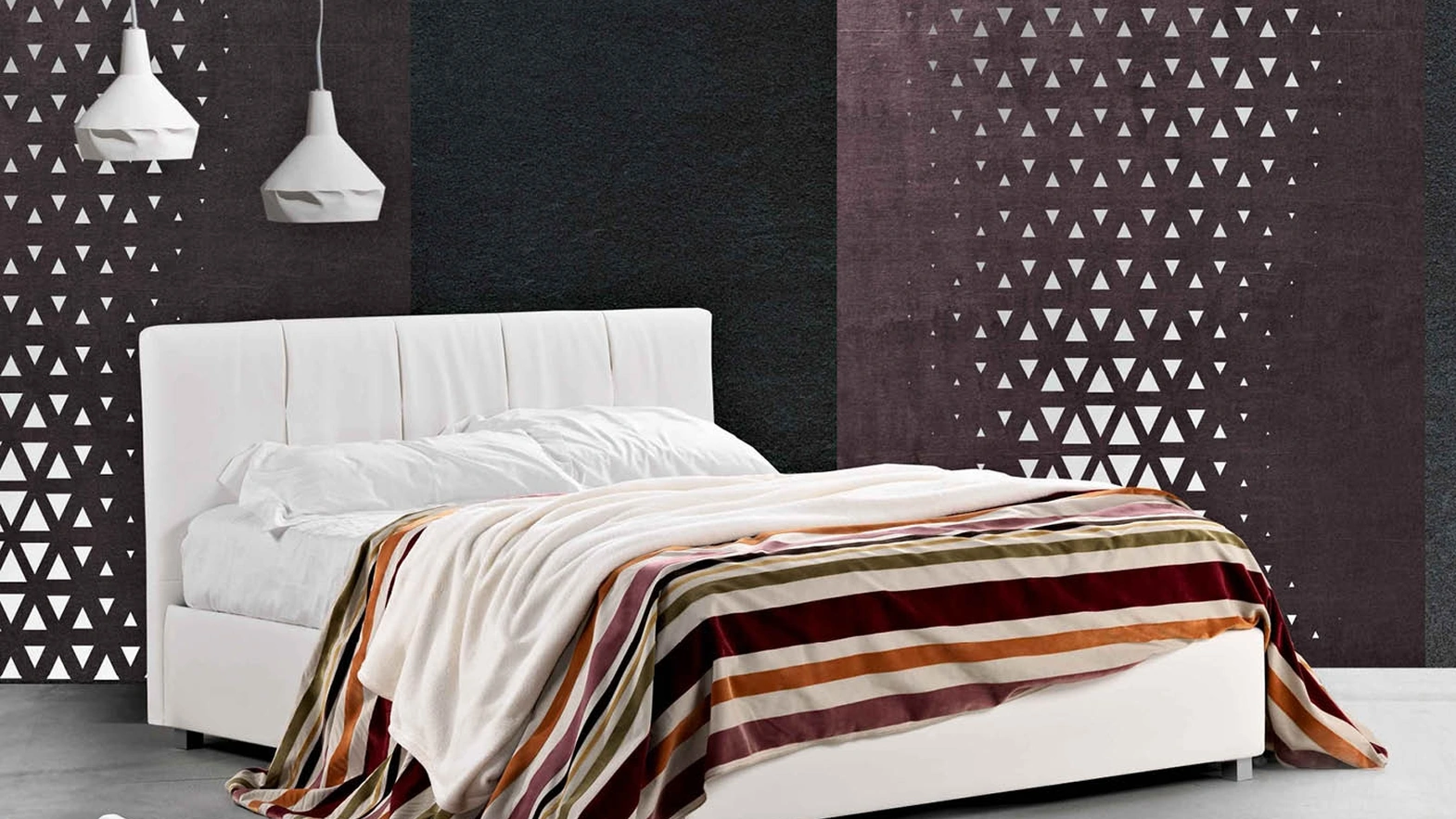 Letto in tessuto Aurora di Lettissimi