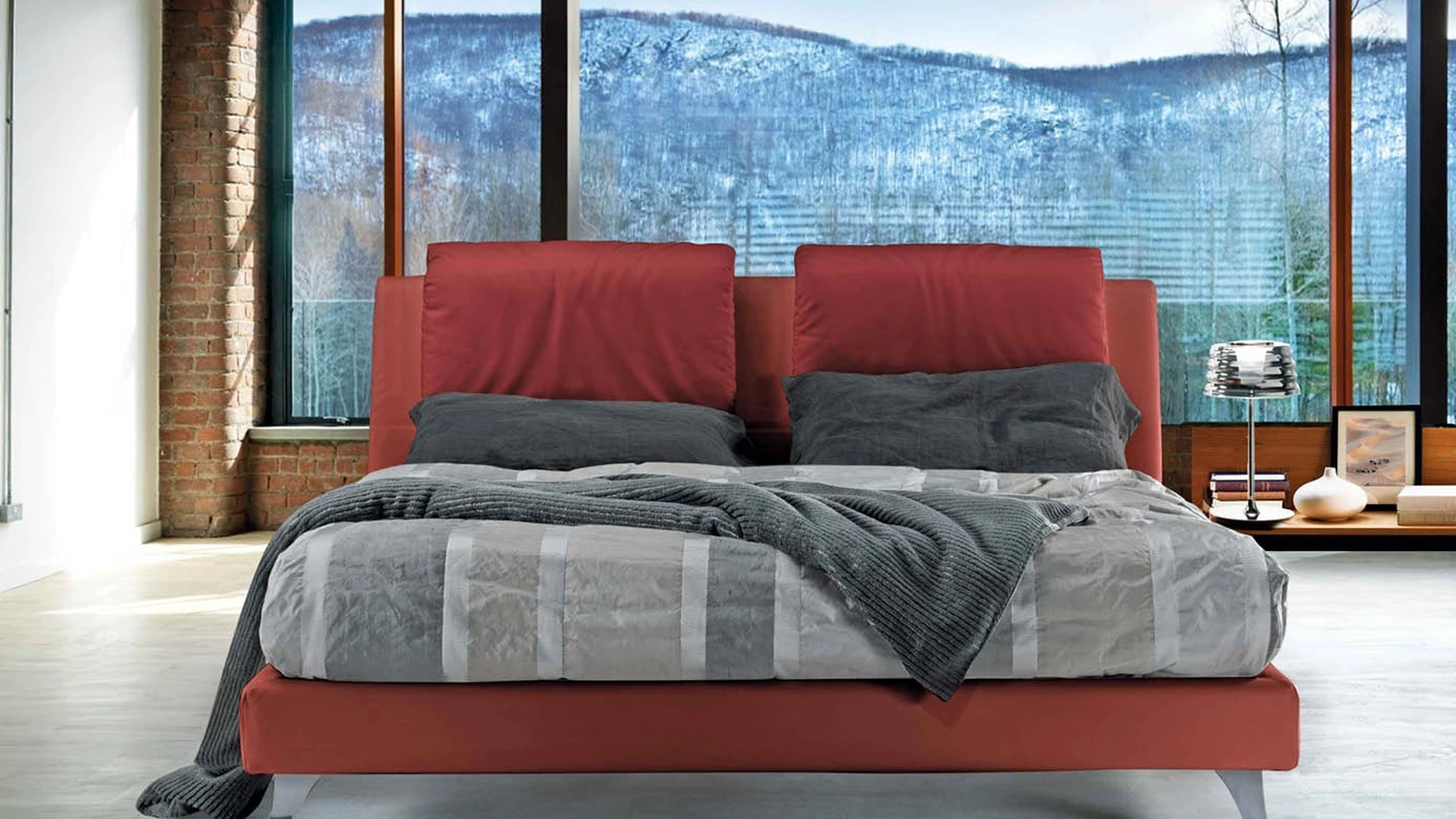 Letto con testiera Camelia di Lettissimi