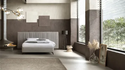 Letto Matrix XL con testiera trapuntata di Stilfar Italia