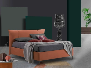 Letto Penelope in tessuto imbottito di Lettissimi