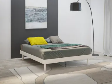 Letto sommier Reno in laccato opaco di Giessegi