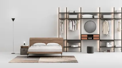 Letto in Noce Canaletto Signo di Cinquepuntozero