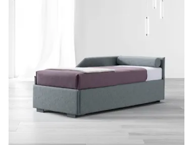 Letto singolo Aladino Dormeuse in tessuto imbottito di Stilfar Italia