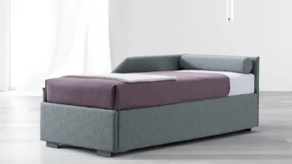Letto singolo Aladino Dormeuse in tessuto imbottito di Stilfar Italia