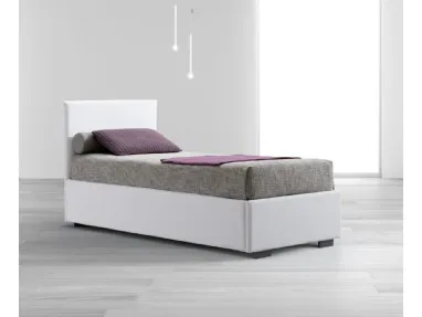 Letto singolo Aladino in tessuto con testiera di Stilfar Italia