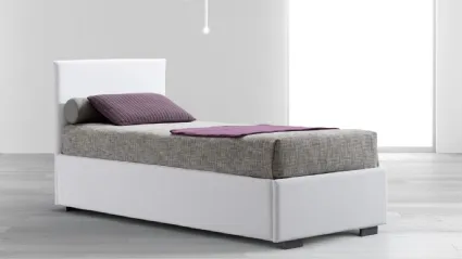 Letto singolo Aladino in tessuto con testiera di Stilfar Italia